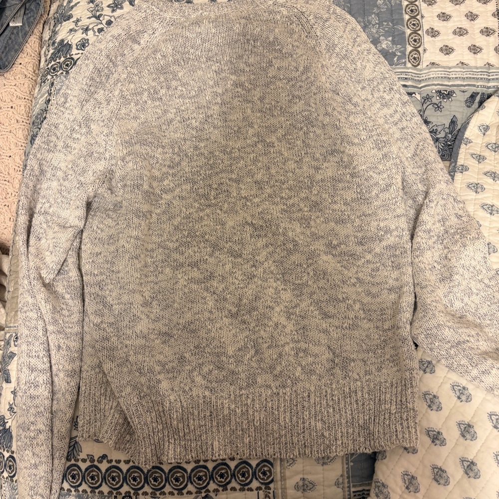 Vintage Gray Knit Sweater Oversized